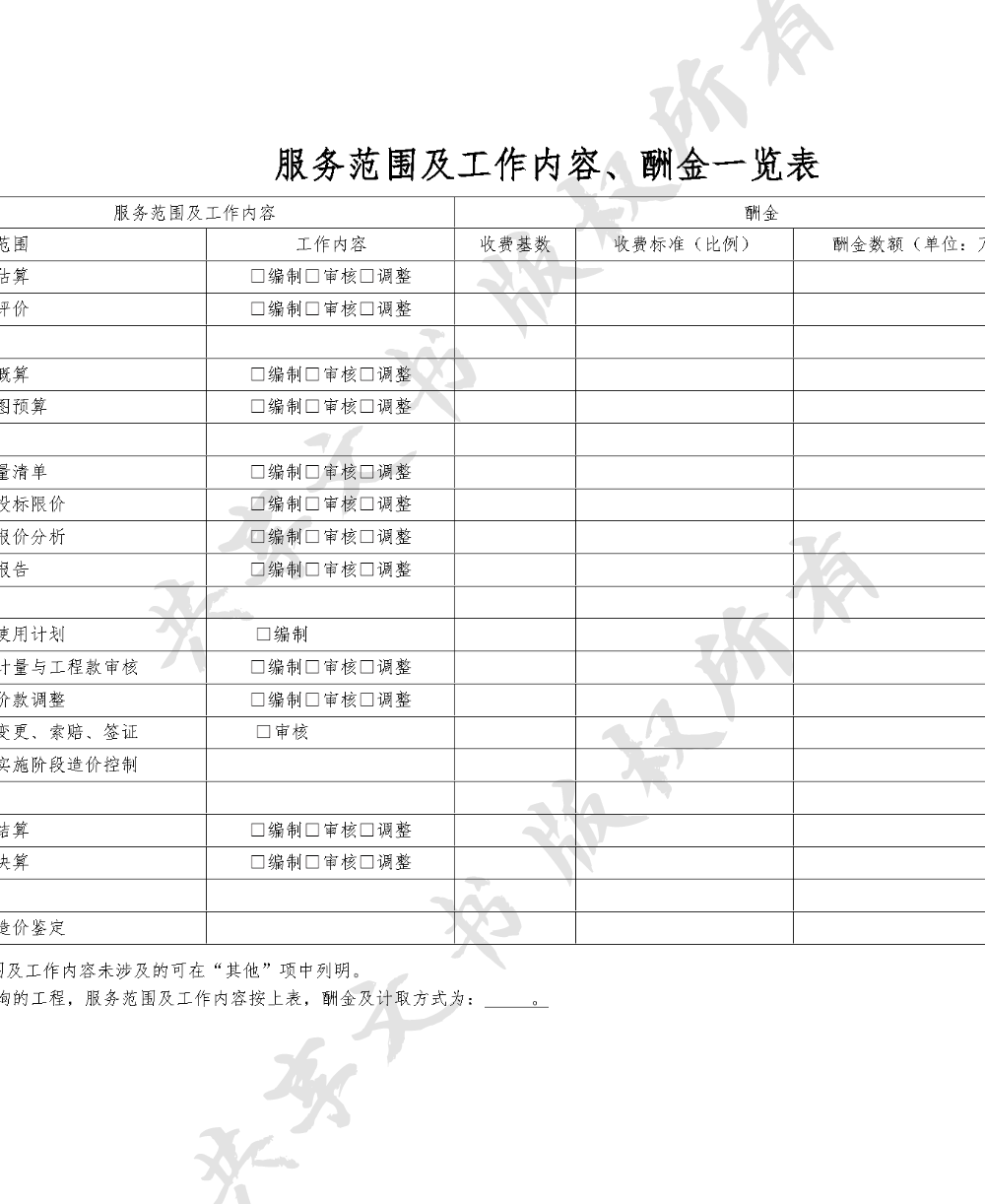 建设工程造价咨询服务方案-第0页